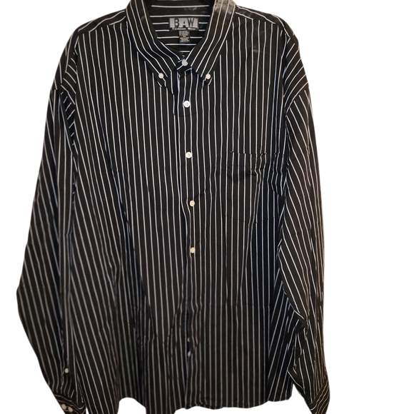 BW Wear Women's Black Striped Button Down Shirt - Picture 3 of 4